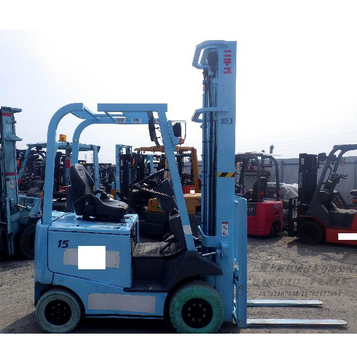 供應(yīng)日本進口二手電動叉車1.5噸力至優(yōu) 原裝叉車6米門架平衡重式
